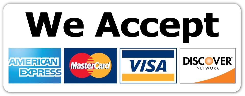 we accept credit cards